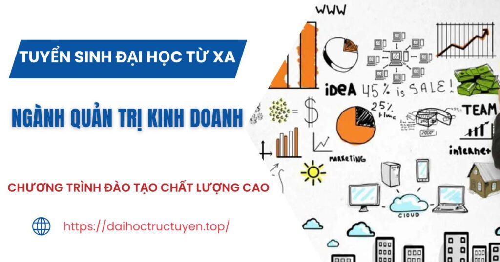 Tuyển sinh Đại học Từ xa ngành Quản trị kinh doanh mới nhất