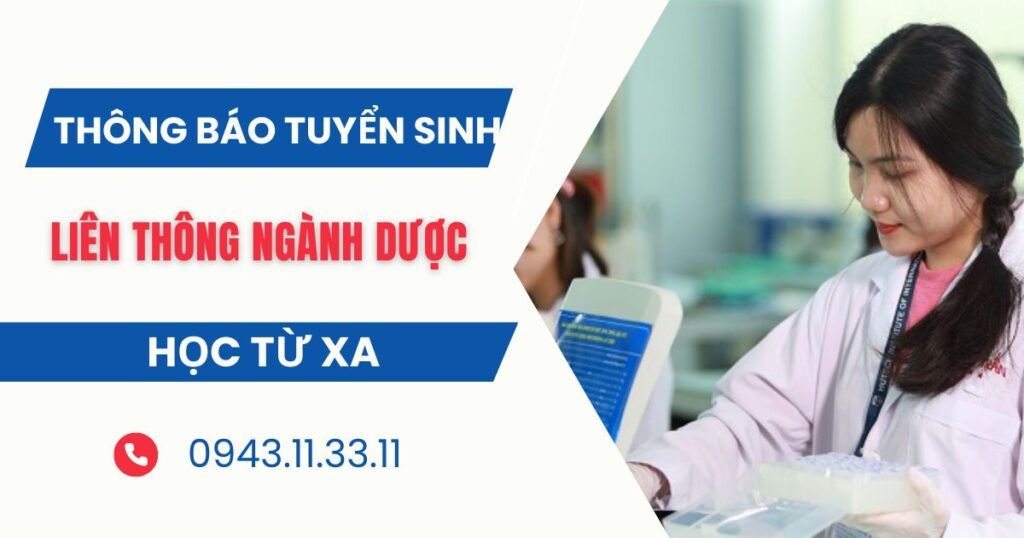 Thông báo tuyển sinh Liên thông ngành Dược