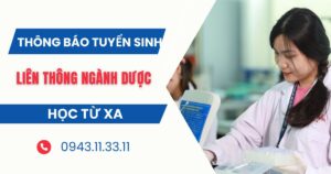 Thông báo tuyển sinh Liên thông ngành Dược