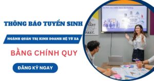 Thông báo tuyển sinh ngành Quản trị kinh doanh hệ Từ xa
