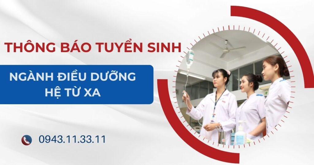 Thông báo tuyển sinh ngành Điều dưỡng hệ Từ xa